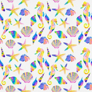 Under The Sea - Bright Rainbow Pattern