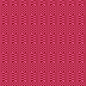 geometric mosaic in viva magenta by rysunki_malunki