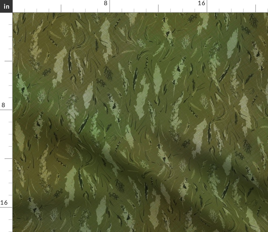 wild grasses green camo textured version by rysunki_malunki