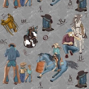 Cowboys and Leather Small Print