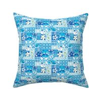 New Hawaiian Motif - blue small