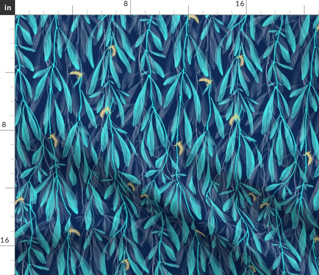 Willow Wisp | Small | Deep Blue + Teal