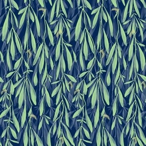 Willow Wisp | Small | Deep Blue + Green