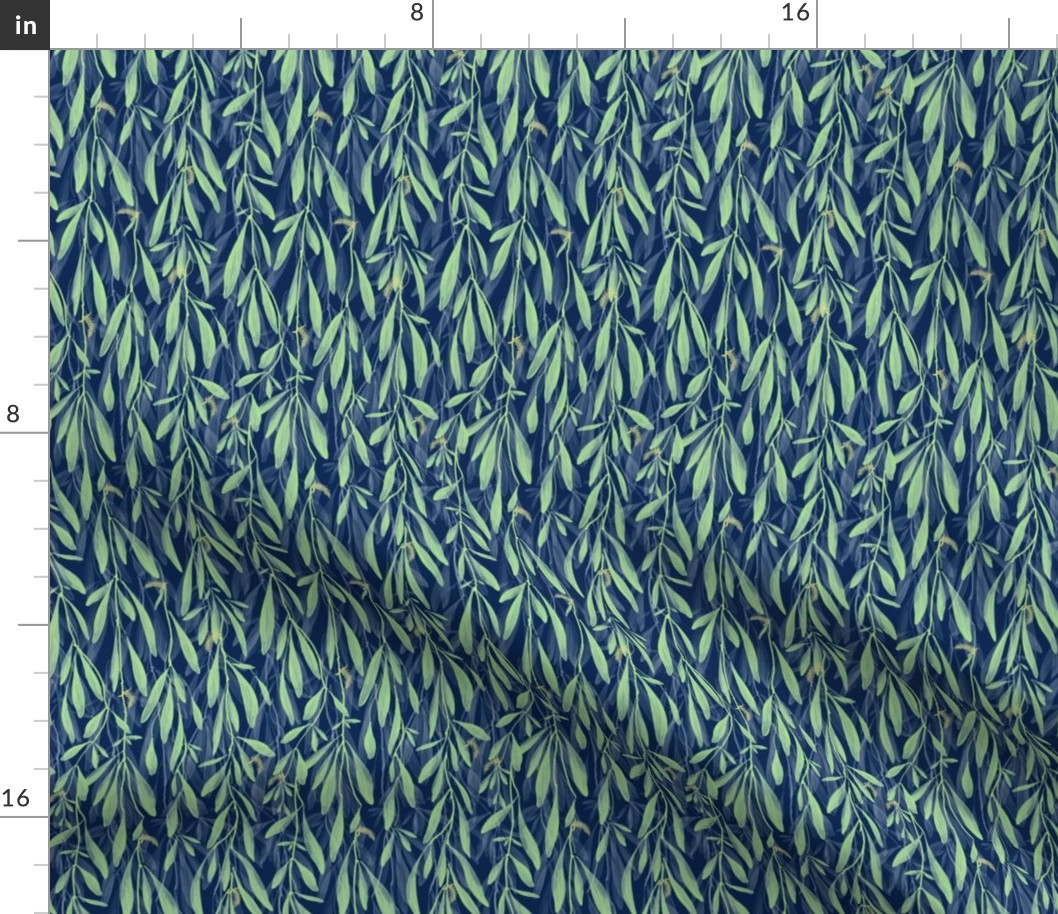 Willow Wisp | Small | Deep Blue + Green