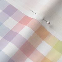 Pastel Rainbow Gradient Gingham - Medium Scale