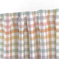 Boho Rainbow Gingham - Medium Scale