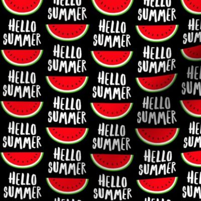 Hello Summer - watermelon - black - LAD21