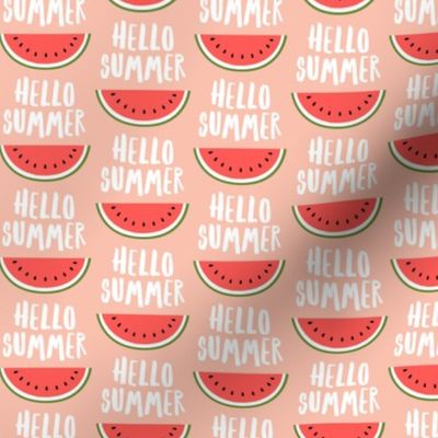 Hello Summer - watermelon - peach - LAD21