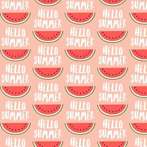 Hello Summer - watermelon - peach - LAD21