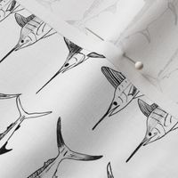 Royal Billfish Slam - Simple black on white background