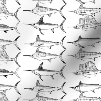 Royal Billfish Slam - Simple black on white background