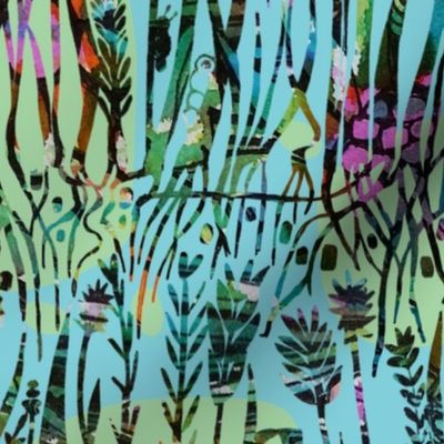 Wild Grass/ foliage / hand painted