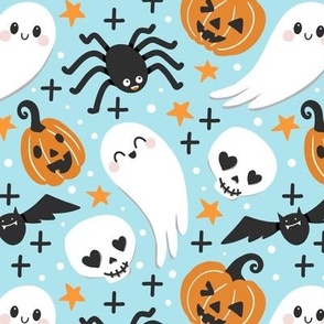 cute pastel Halloween kawaii blue