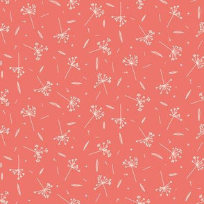 Grass pink small scale lineart minimalist nondirectional