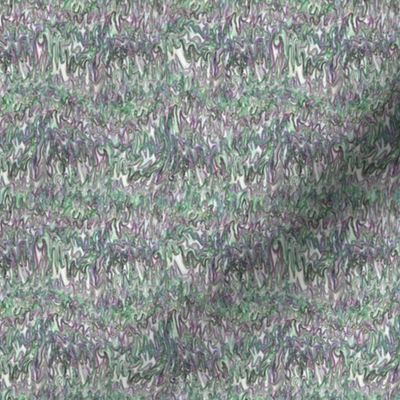 STRM20C - Small -  Fluid Organic Blender in Variegated Lavender and Bluegreen  Squiggles on a Light Ground