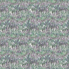 STRM20C - Small -  Fluid Organic Blender in Variegated Lavender and Bluegreen  Squiggles on a Light Ground