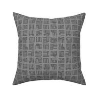 Wave squares - grey - small