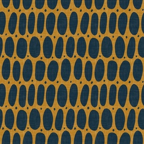 large - moon coordinate - ovals mustard