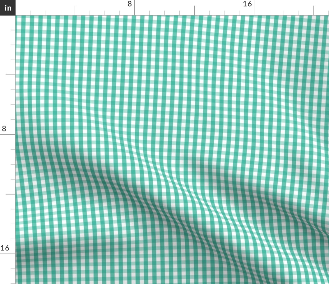 Gingham bright green - smaller