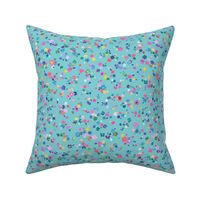 Ditsy floral - Baby ditsy floral - Baby blue - Small ditsy floral