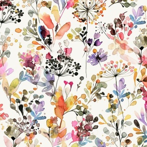 Floral Wallpaper Fabric, Wallpaper and Home Decor