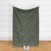 Foxtail Grass Nouveau {Grey/Gold} large