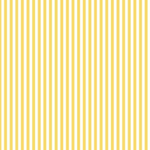 Small Pineapple Yellow Bengal Stripe Pattern Vertical in White