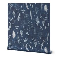 Wild Grass Shibori (navy) small