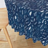 Wild Grass Shibori (navy) small