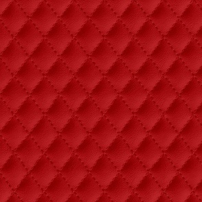 RED STITCHED LEATHER