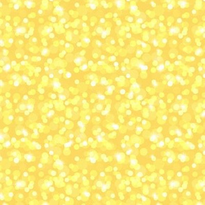 Small Sparkly Bokeh Pattern - Pineapple Yellow Color