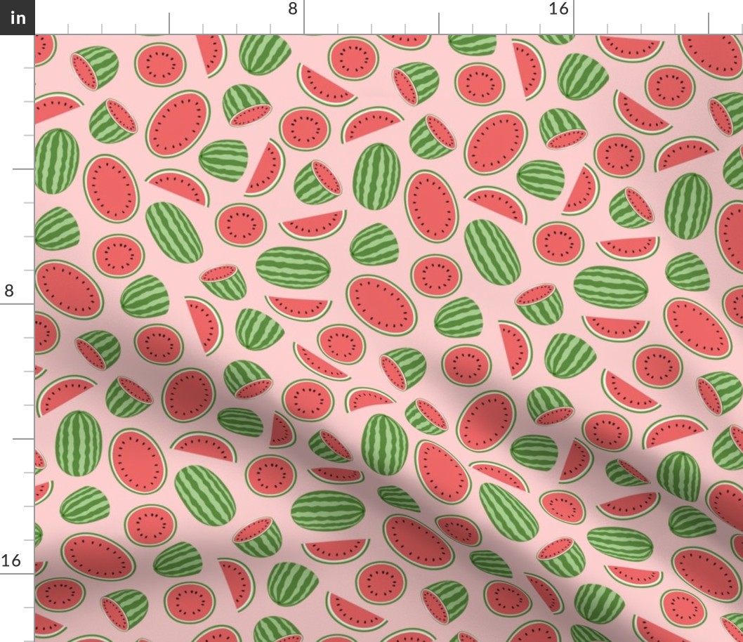 watermelons - pink on pink - summer fruit - LAD21