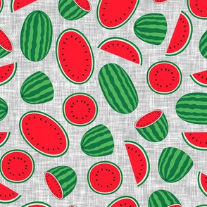 watermelons - grey - summer fruit - LAD21