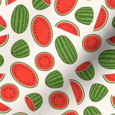 watermelons - cream - summer fruit - LAD21