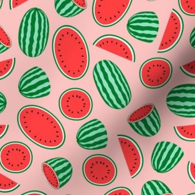 watermelons - pink - summer fruit - LAD21
