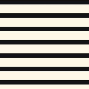 ★ SAILOR STRIPES ★ Black on Ecru / Collection : French Style :) Words & Breton Stripes Prints
