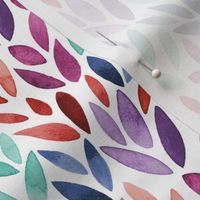 Watercolour Leaves | Jewel Tones