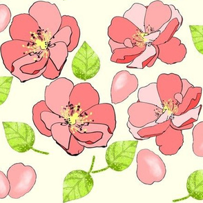 Pink Wild Roses