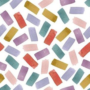 Watercolour Confetti | Purple, Pink and Rust