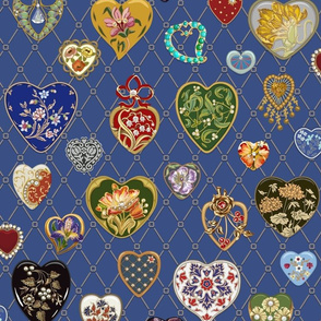 Love charms gallery in blue