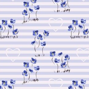 Tiny blue flowers