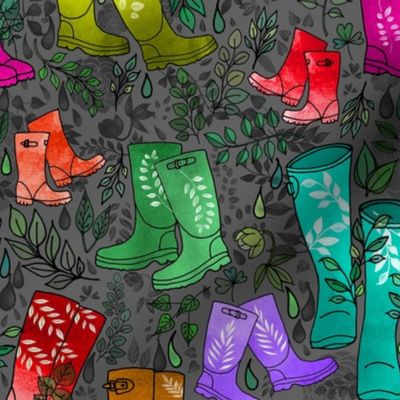 Wellie Boot Rainbow 