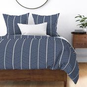 Navy Outline Chevron