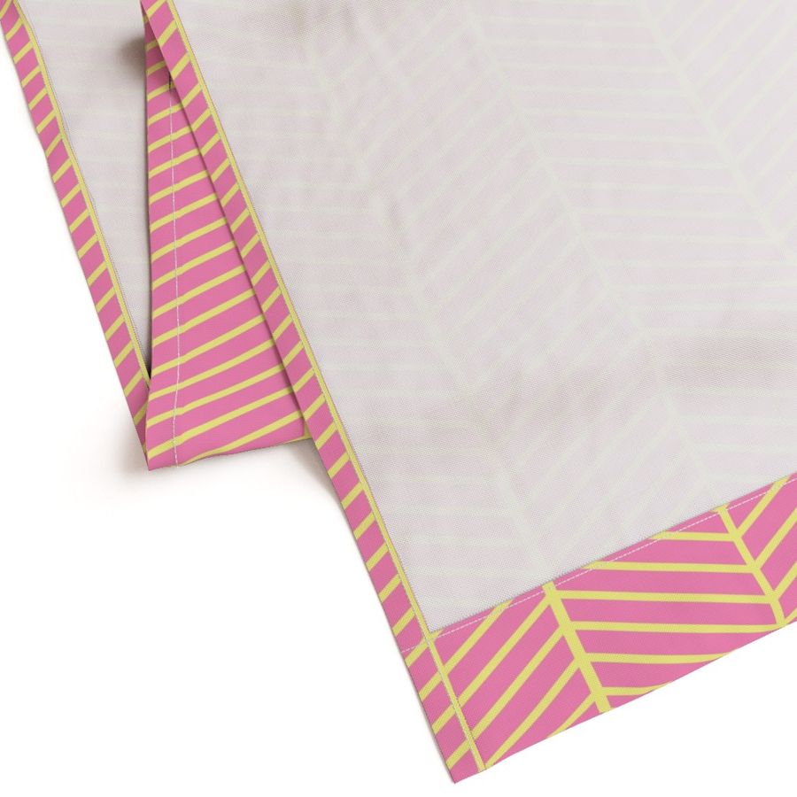 Pink and Yellow Chevron