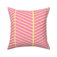 Pink and Yellow Chevron