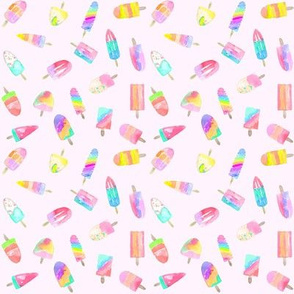 popsicles on pink