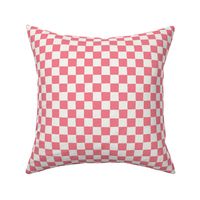 Pink checkerboard medium scale