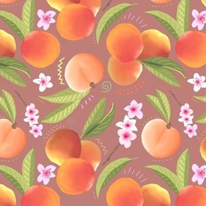 Peach Party on Terra Cotta