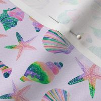 Seashells Pattern - Retro Pastel