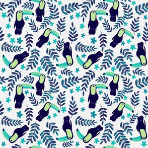 Toucans Pattern - Neon